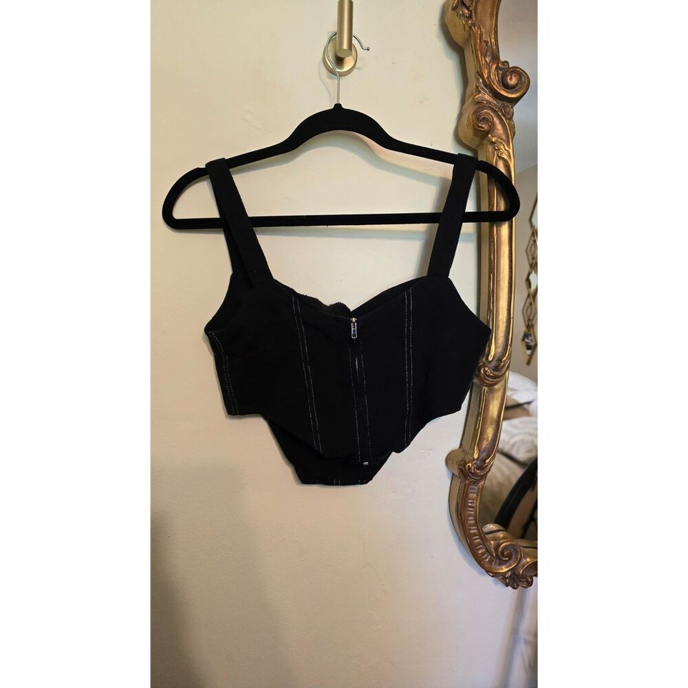 Cider Black Corset Top | Size M